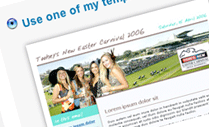 Choose the template for your HTML newsletter